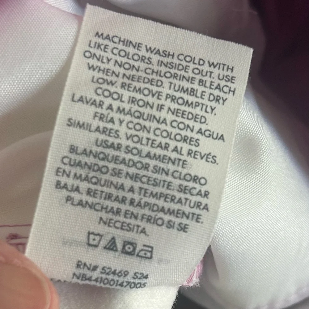 No Boundaries  Metallic Pink Wide Leg Cargo Pants. Size 8-10 - Picture 6 of 10